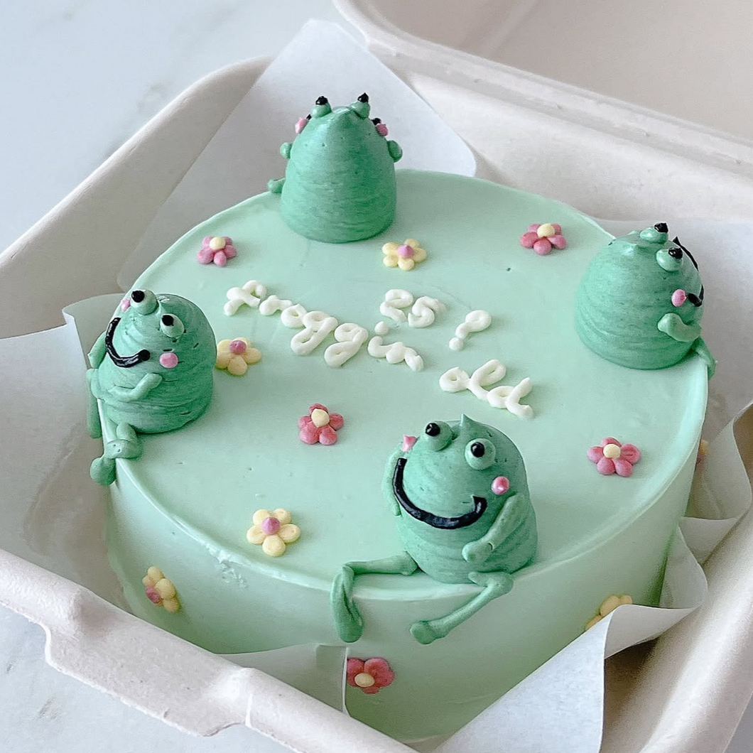 Design 139 - frogs and flowers
